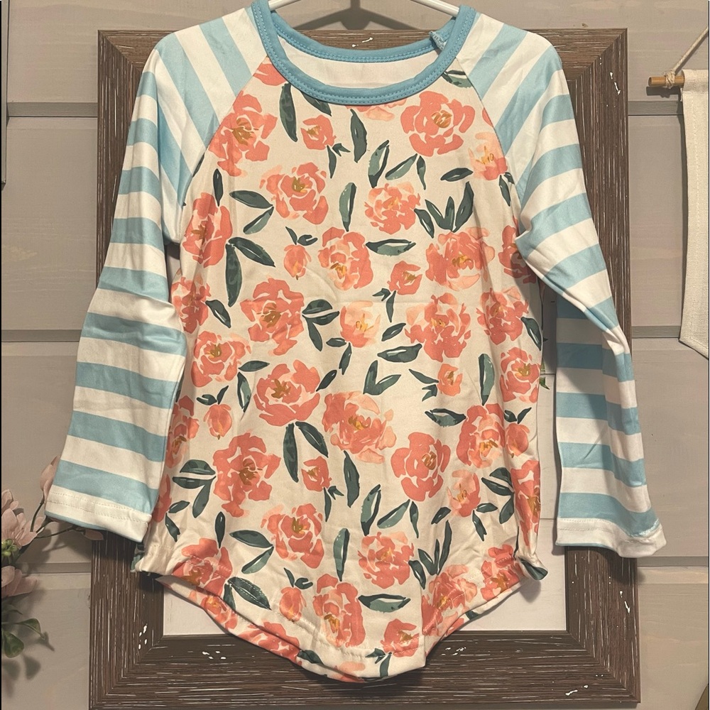 Infants/Toddler/Children long sleeve multi print shirt